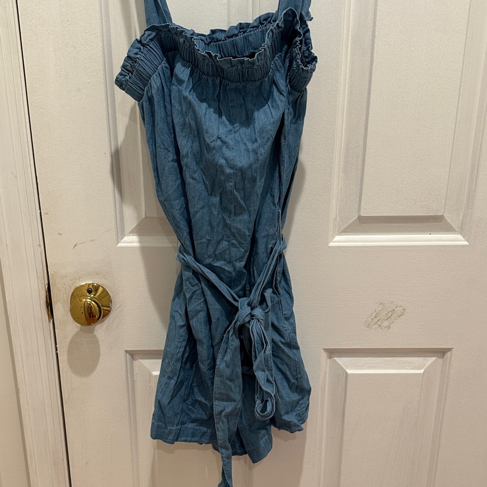 NWOT Flying Tomato denim romper